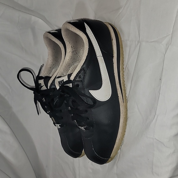 Nike Cortez 72 Shoes Black White Leather Running 316418-012 Size 6.5 - Picture 4 of 11